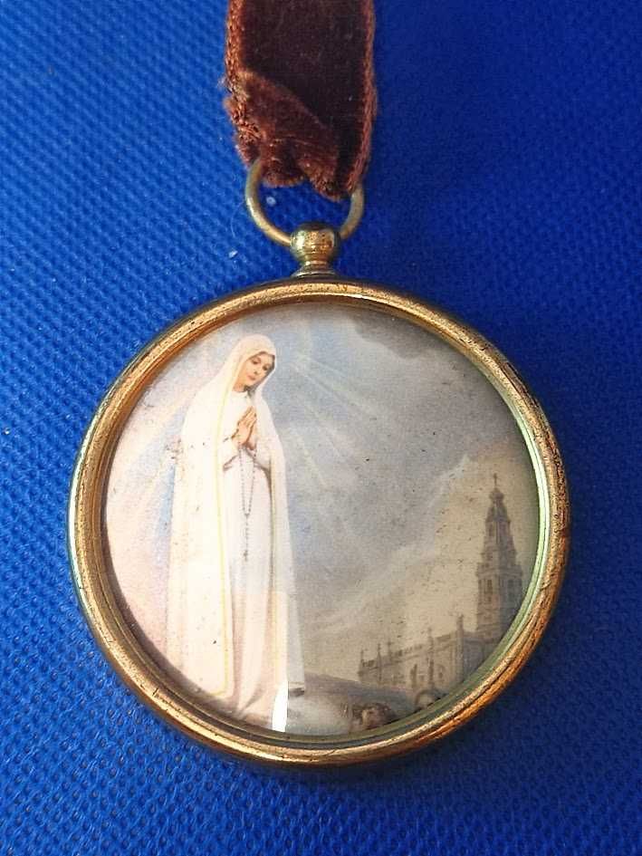Medalha pingente registo Nossa Senhora de Fátima
