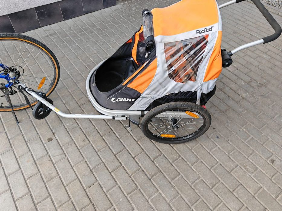 przyczepka rowerowa giant peapod duo- na 2 dzieci
