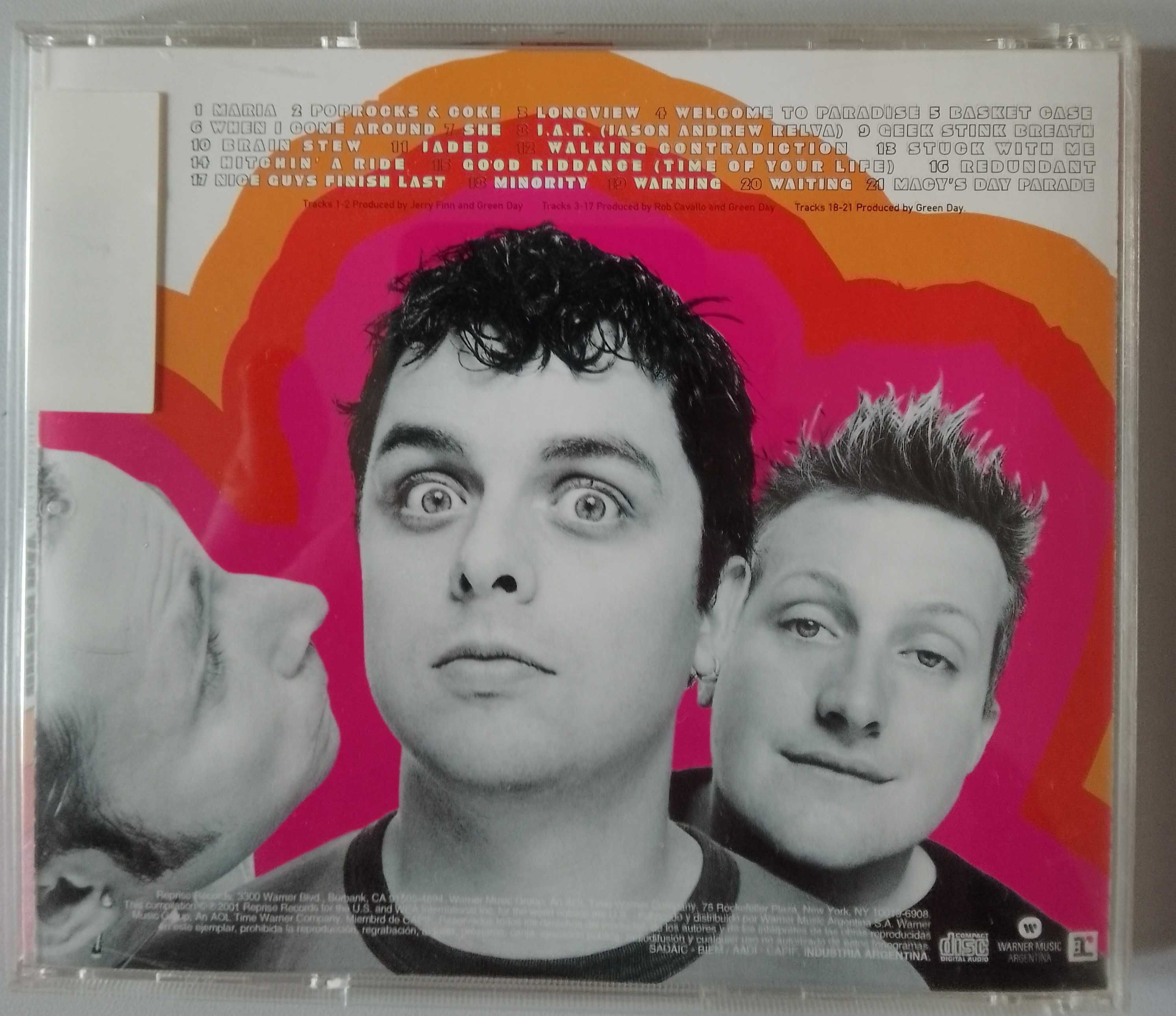 CD Green Day – International Superhits! (2001, Reprise Rec, Argentina)