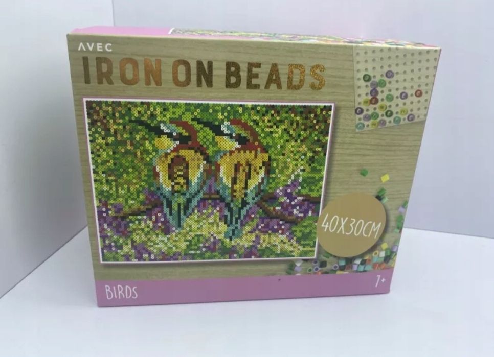 Obraz z koralików do prasowania Zestaw 7000 koralików Birds Ptaki 40x3