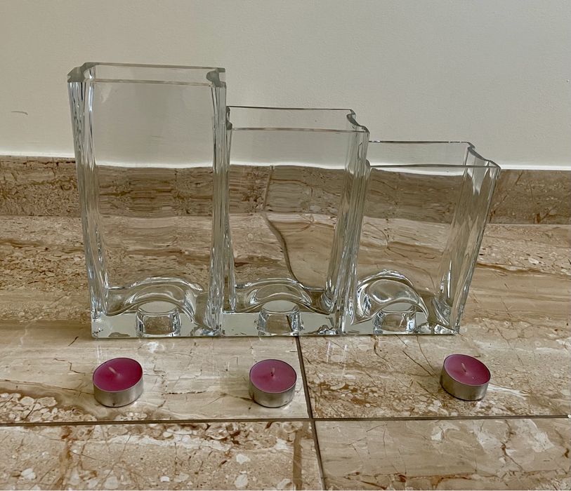 Conjunto de 3 jarras de cristal