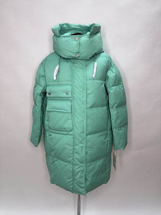 Женский удлиненный пуховик CLASNA все размеры