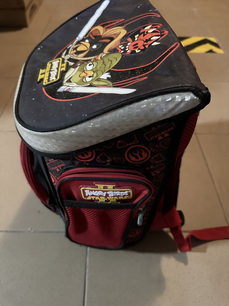 Plecak tornister dzieciecc szkolny Star Wars Angry Birds stan idealny