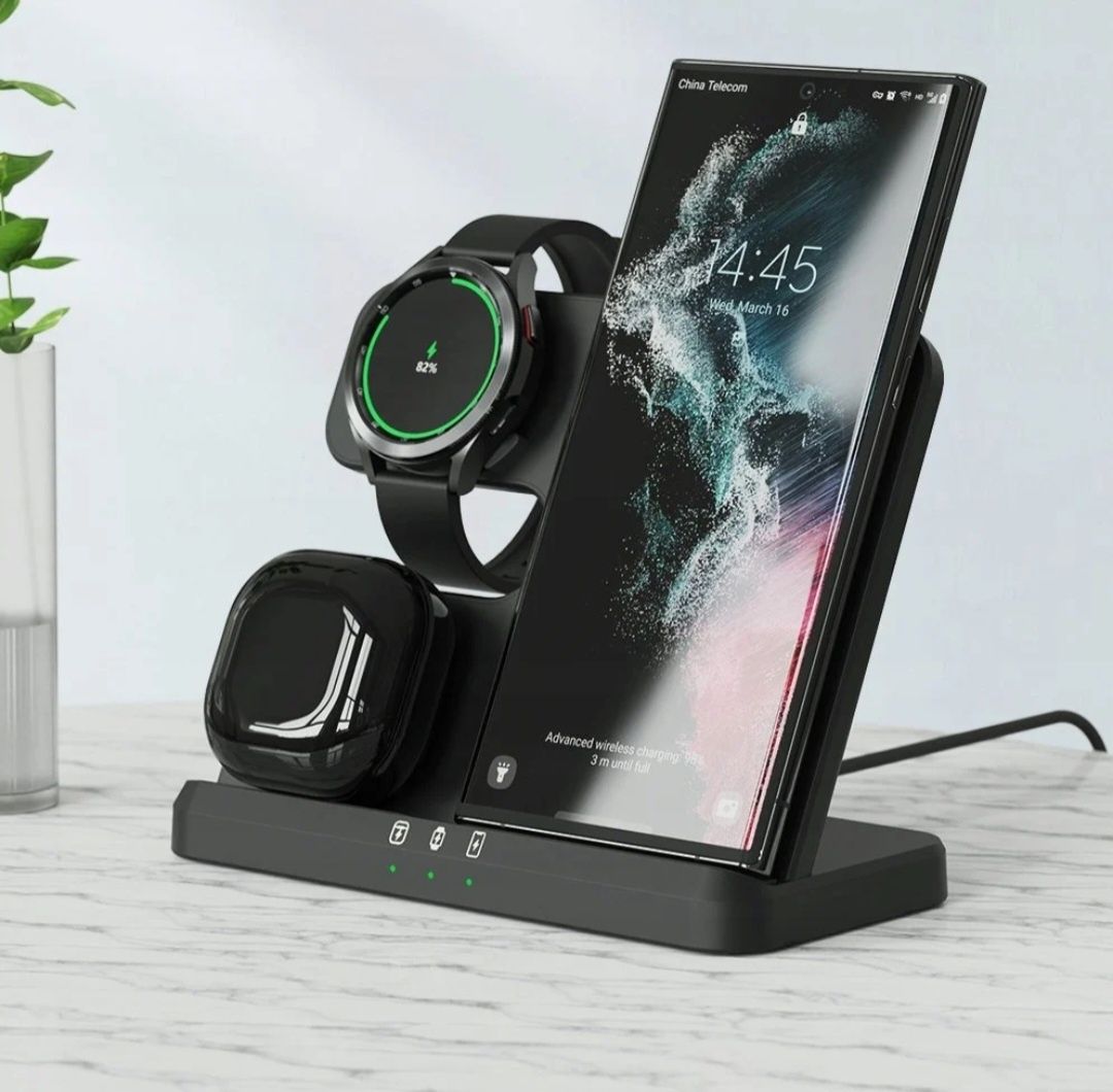 Szybka ładowarka bezprzewodowa 3 w 1 do
Samsung $22 S21 S20