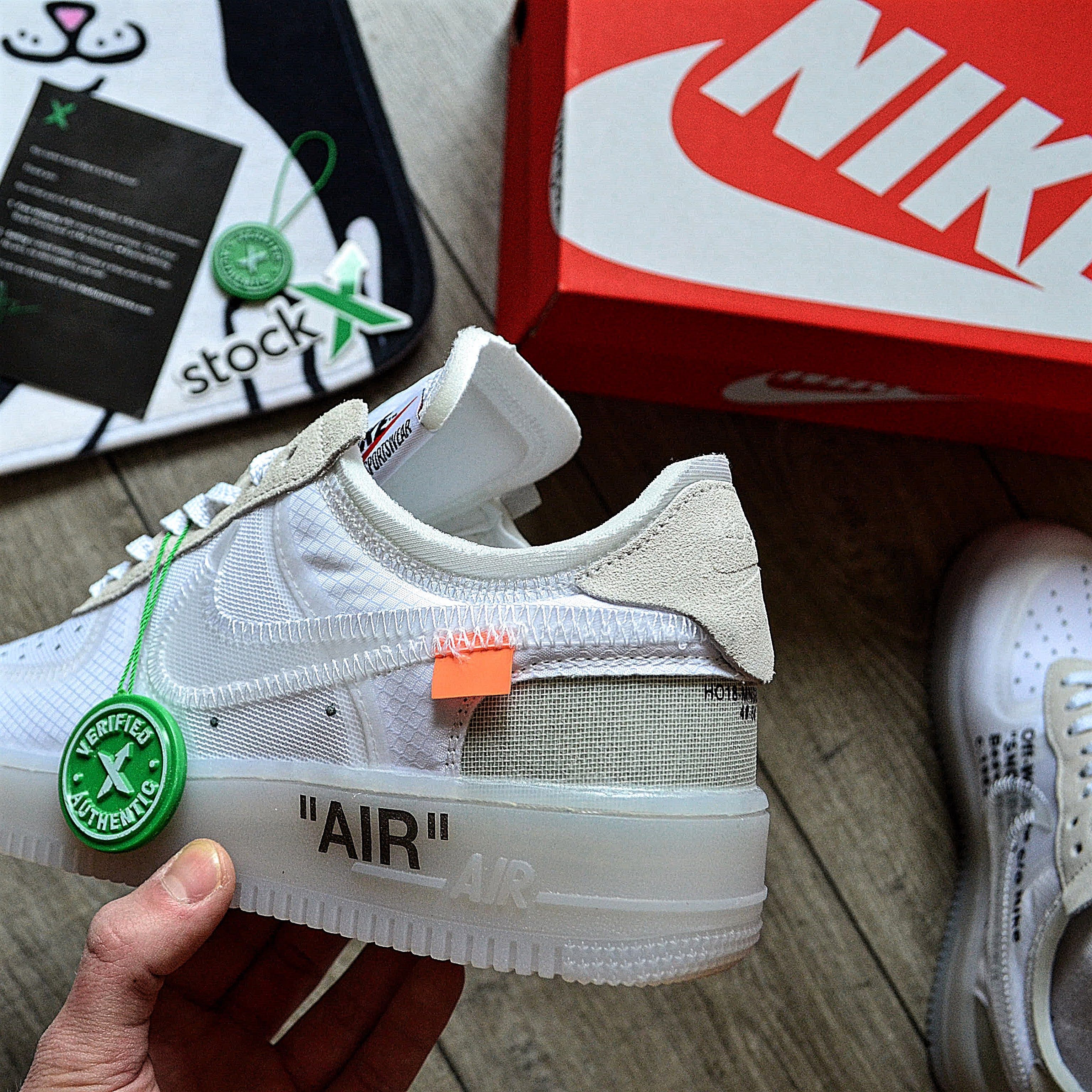 Мужские кроссовки Off-White x Nike Air Force 1 'White' Размеры 40-45