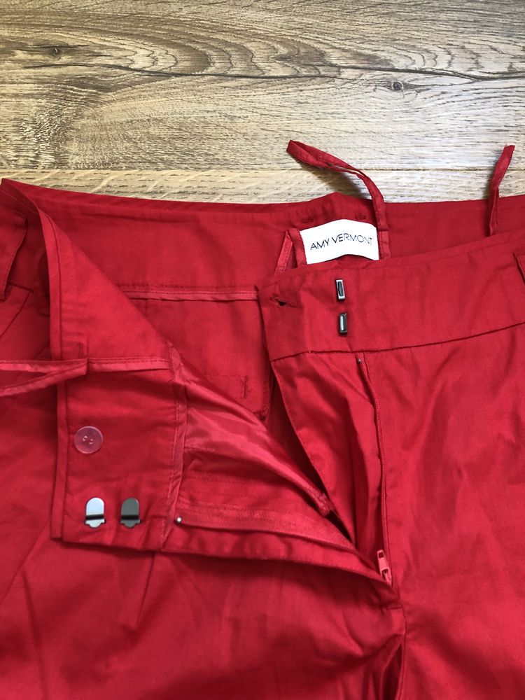 Spodnie damskie NOWE Amy Vermont Czerwone 46 XXL