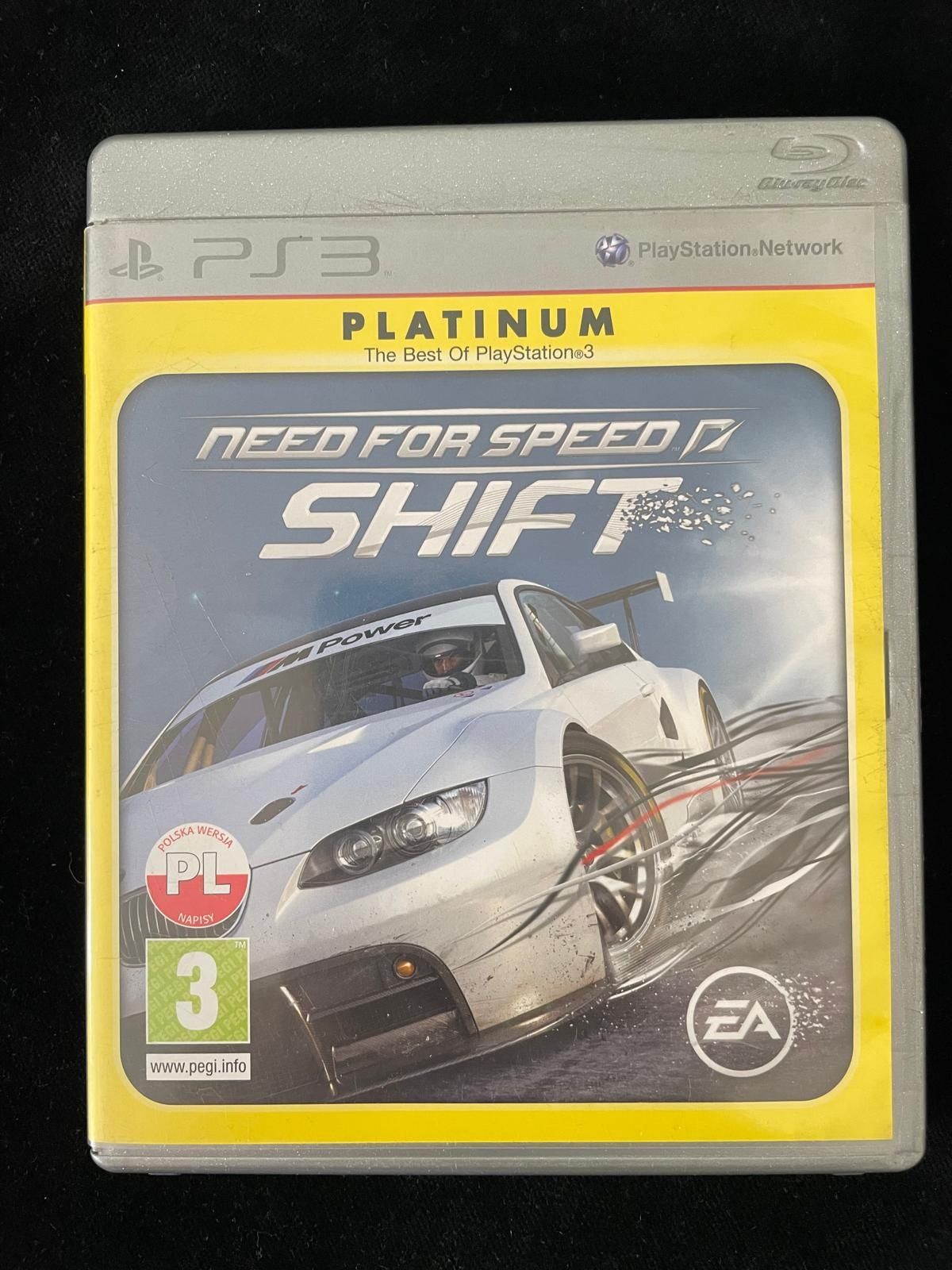 Need For Speed Shift PL na PS3 po polsku w BDB stanie Komplet 3xPL
