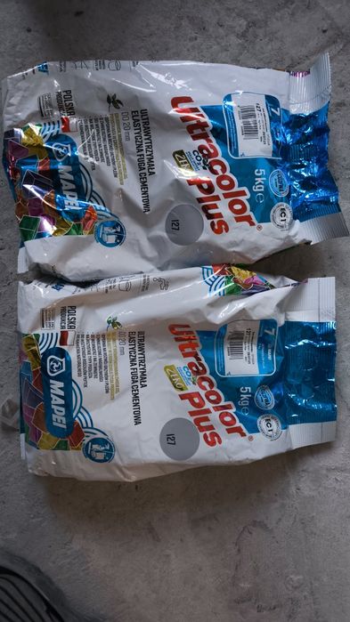 Fuga cementowa ULTRACOLOR PLUS 2 x 5kg - kolor 127 arktyczny szary