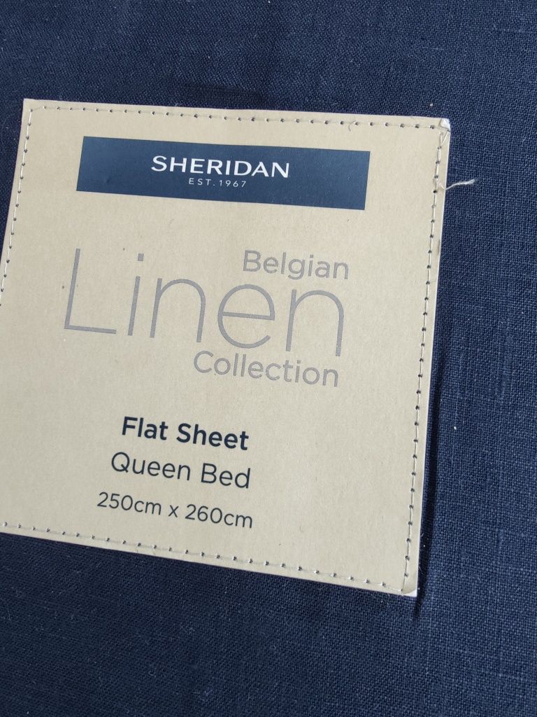 100 % Льняная постынь льон Sheridan queen 250*260 / king 280*260