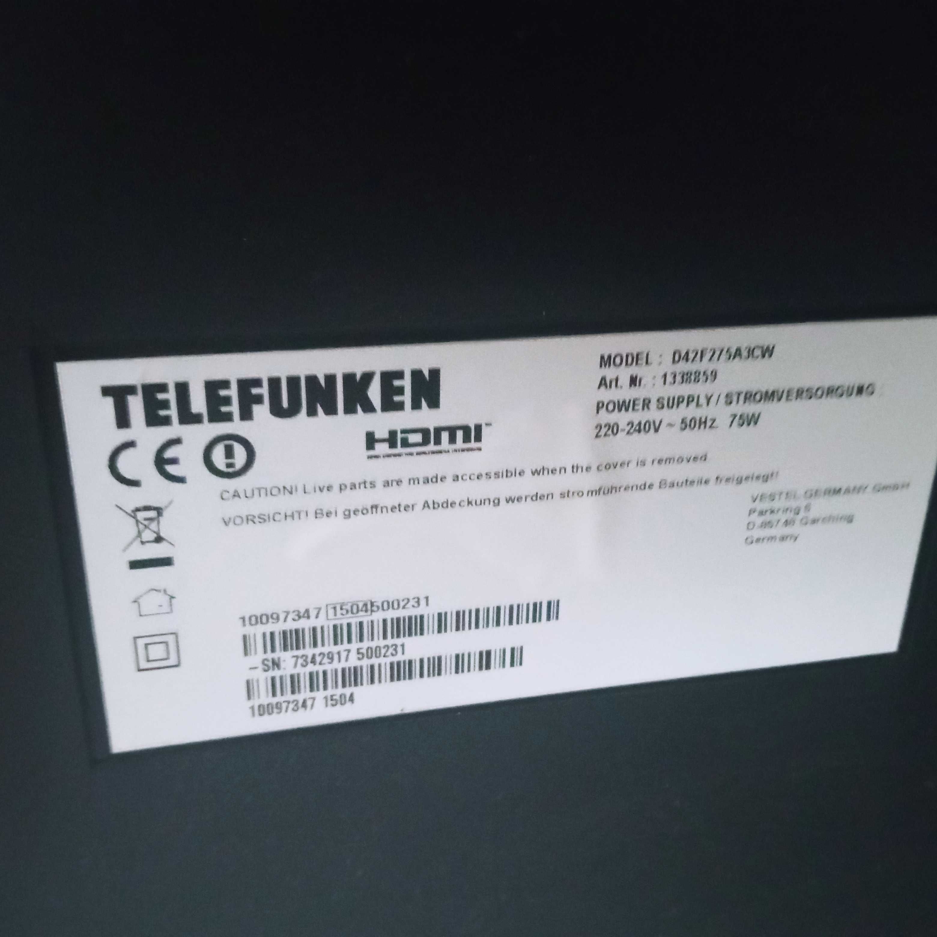 Telewizor Telefunken do naprawy