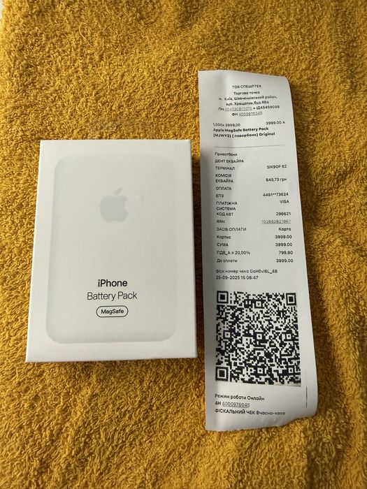 Magsafe power bank Apple зарядка повер банк магнитная беспроводная ори