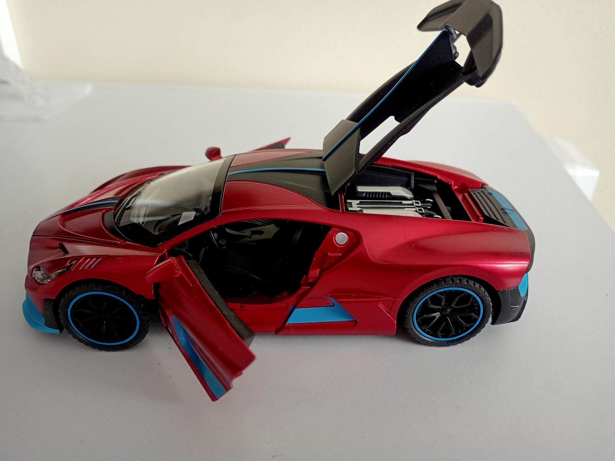 Auto czerwone sportowe wyścigowe  zabawka samochodzik  światła dźwi