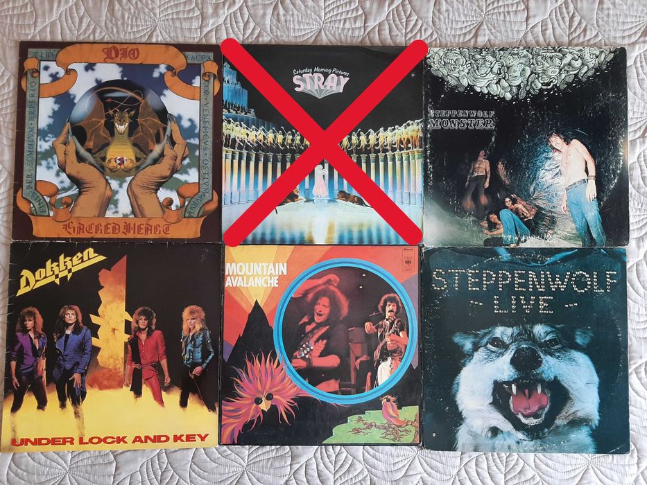 Dio - Dokken – Stray – Mountain - Steppenwolf - Vinil LP