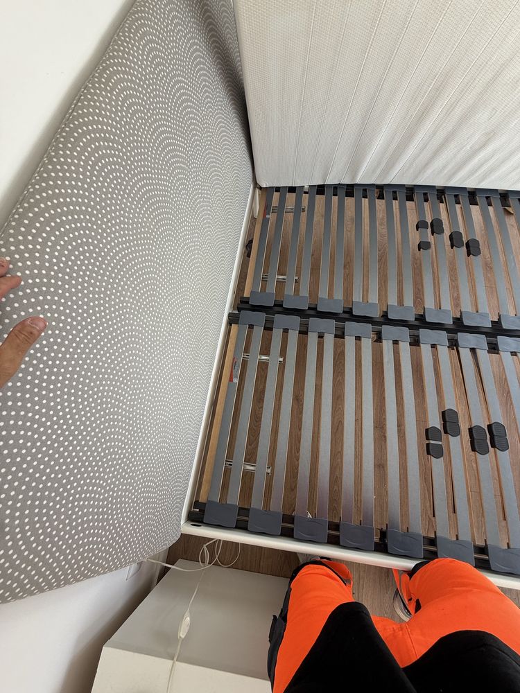 Cama ikea 160x200 com colchao emma como novos