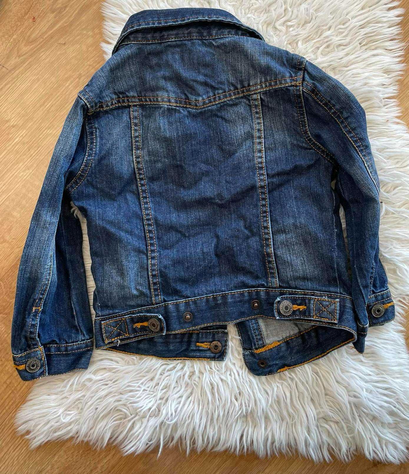 Zara kurtka katana jeansowa 3 - 4 r. ciemna na napy 104