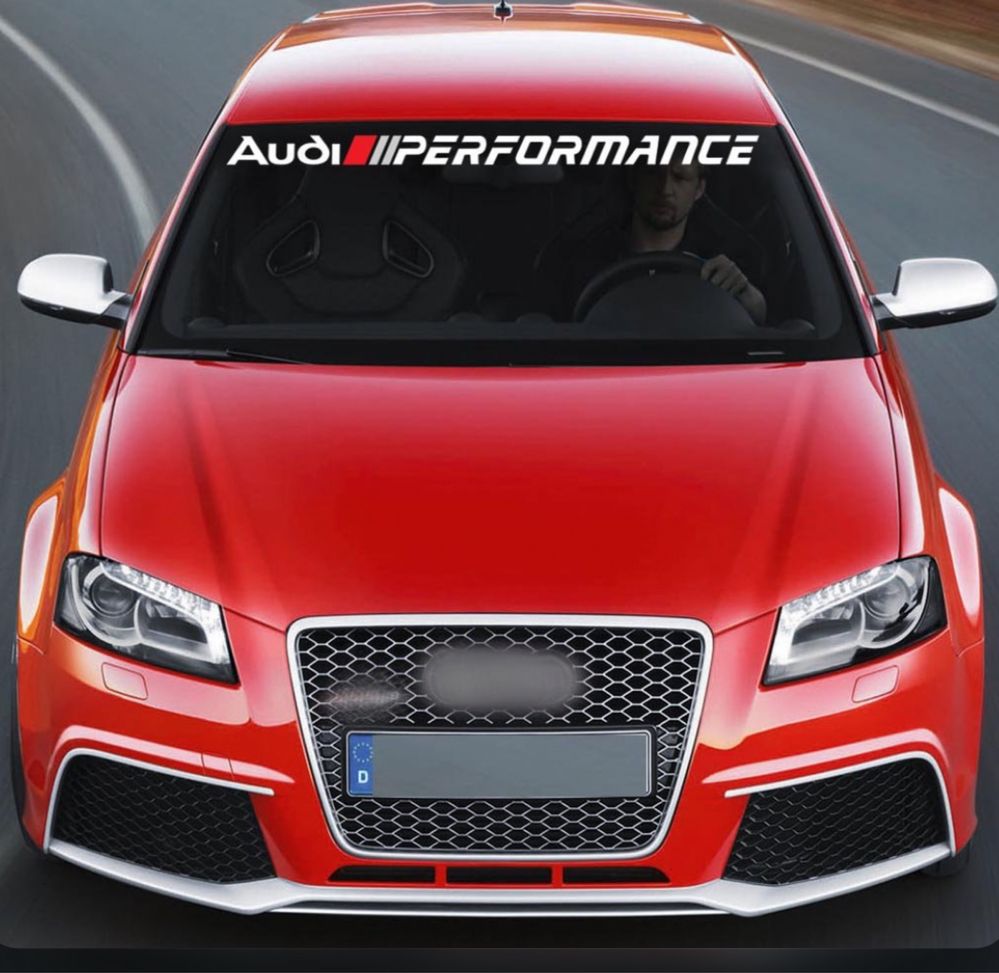 Naklejka pas na szybę Audi Performance a3 a4 a5 a6 a7
