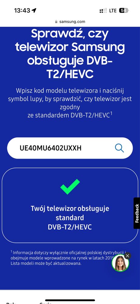 Telewizor Samsung 40” UE40MU6402UXXH Smart tv Dvbt2