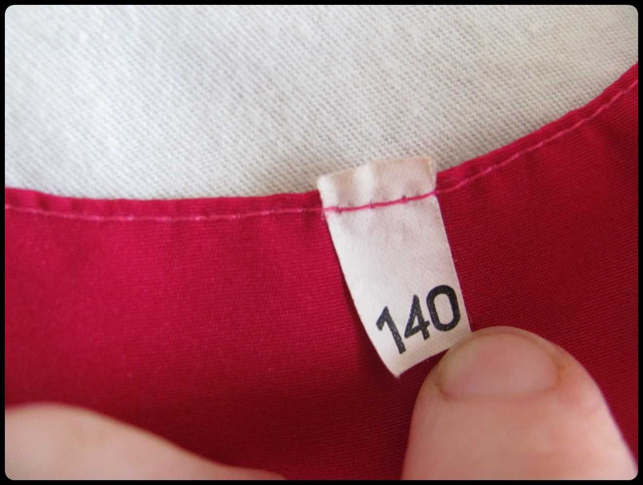 Elegancka kamizelka kołnierz dla dziewczynki rozmiar 140