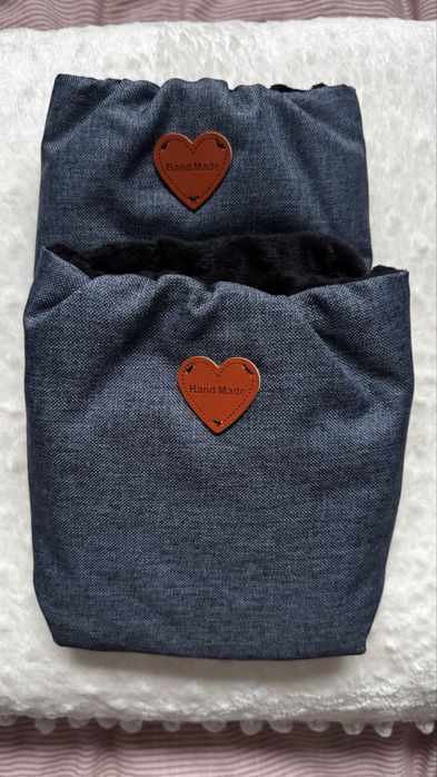 Mufki do wózka handmade