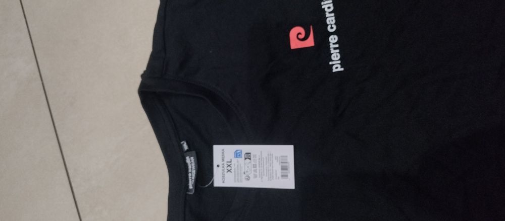 Koszulka t-shirt męska xxl Pierre Cardin czarna