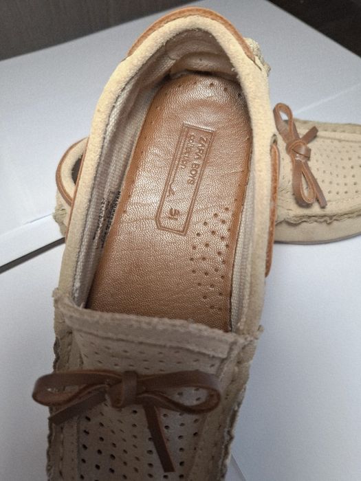 мокасини ZARA (натуральний замш)