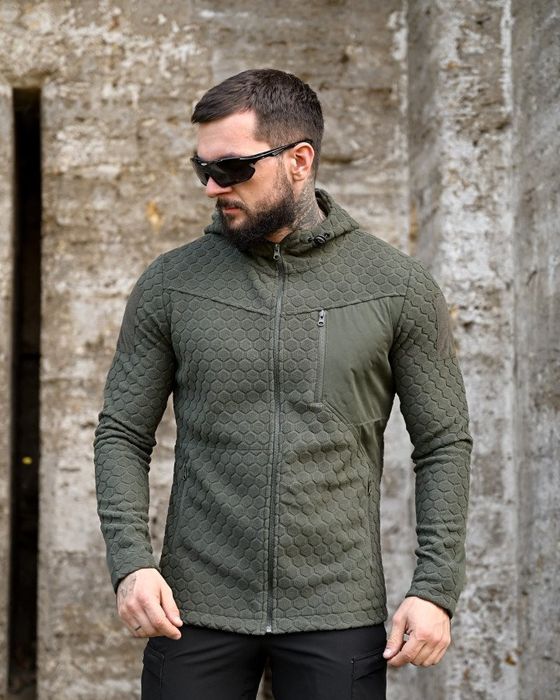 Тактична флісовка KM URBAN олива / флиска олива / фліска соти