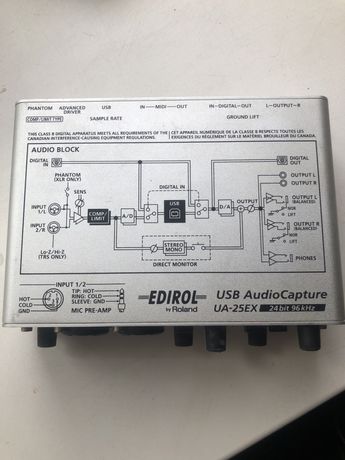 Edirol by roland usb AudioCapture ua-25ex 24bit 96kHz