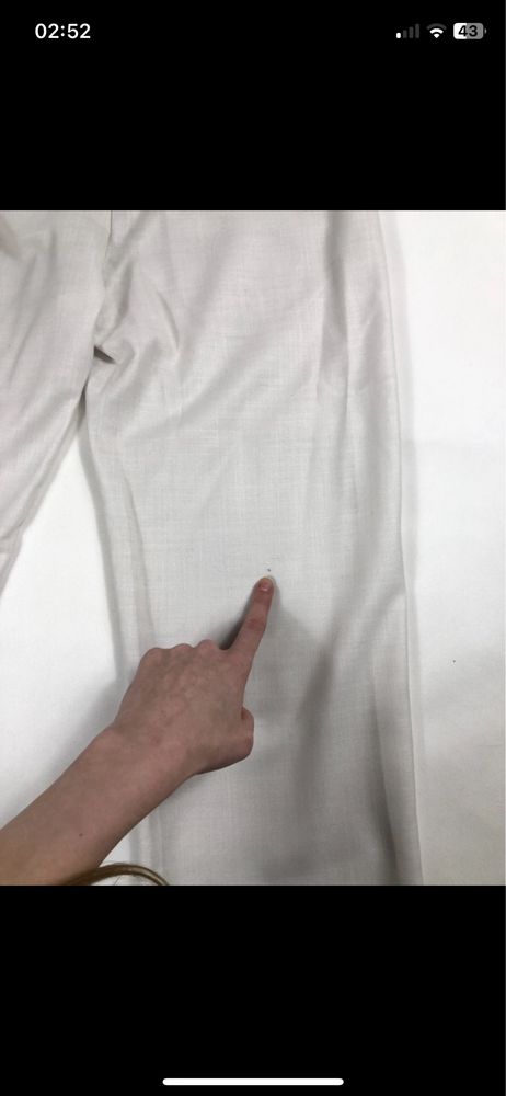 Eleganckie luźne białe spodnie Boohoo Man | M