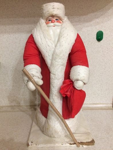 Продам Деда Мороза (СССР) из ваты 1972 года, 50 см, раритет