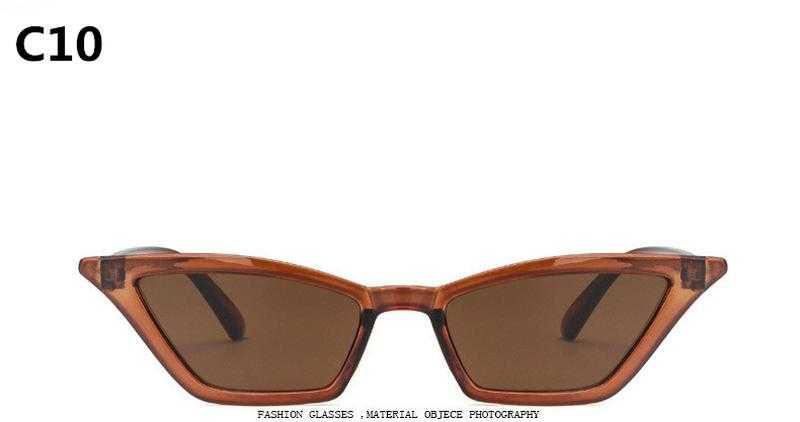 Солнцезащитные очки-лисички с серебряной и коричневой линзой