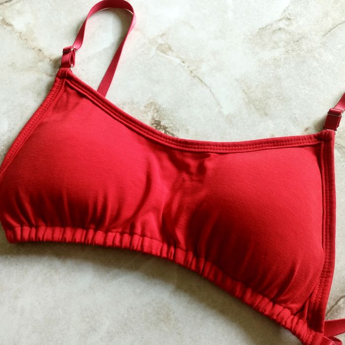 Хлопковый топ без косточек с чашками, s-m