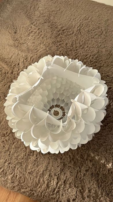 Klosz do lampy, biały, elegancka, składana, nowoczesna