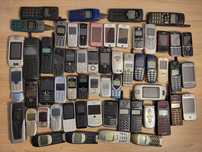 Stare telefony komórkowe kolekcja zestaw złom odzysk elektronika Nokia