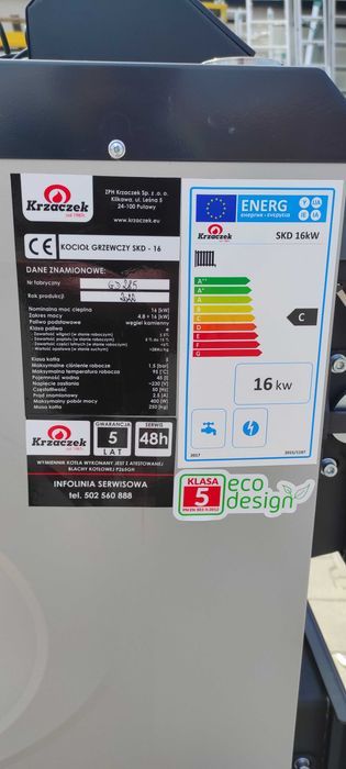 Kocioł / piec KRZACZEK SKD 16kW ST32 5KL