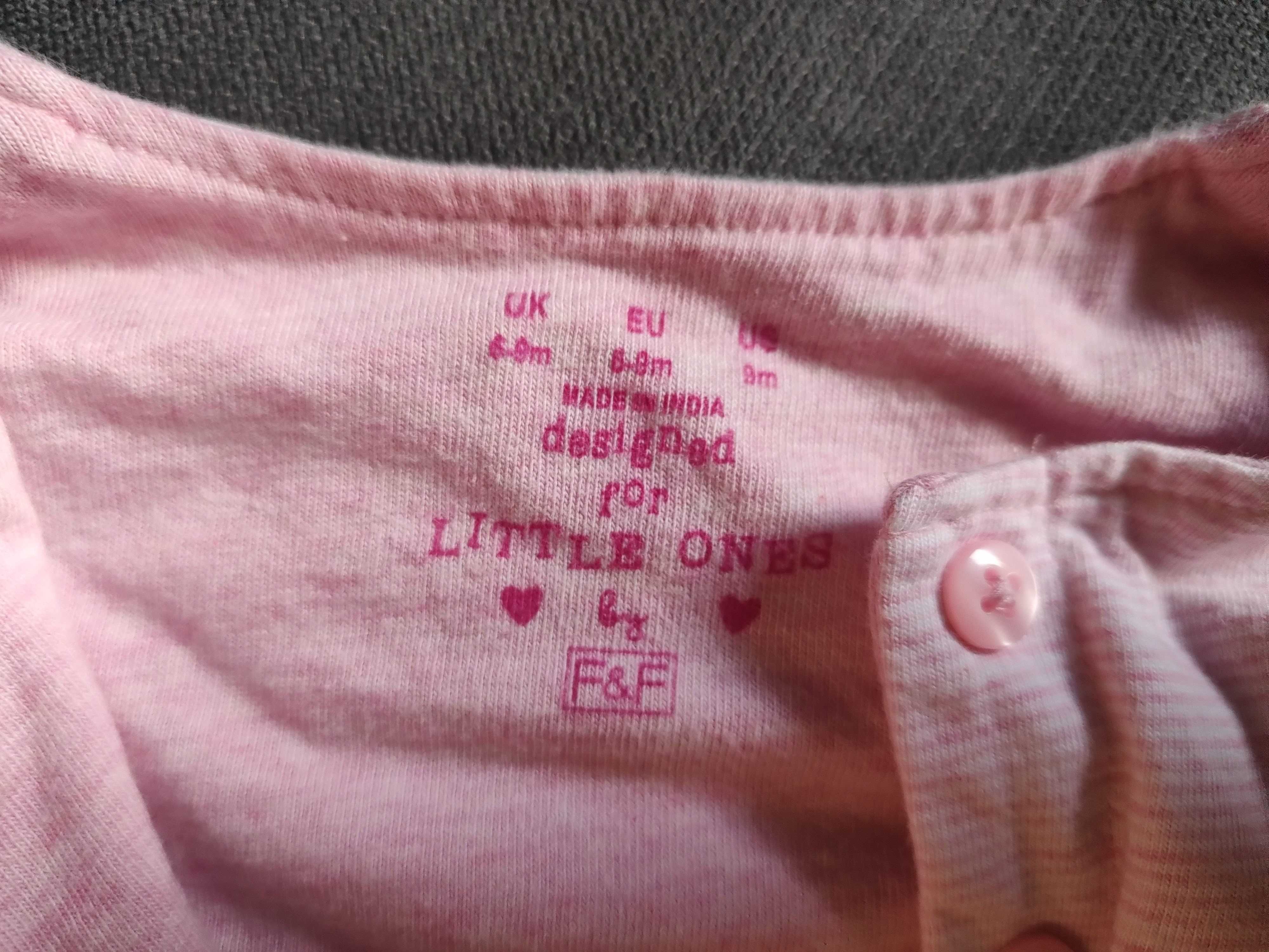 Bluza dziewczęca niemowlęca różowa trochę grubsza