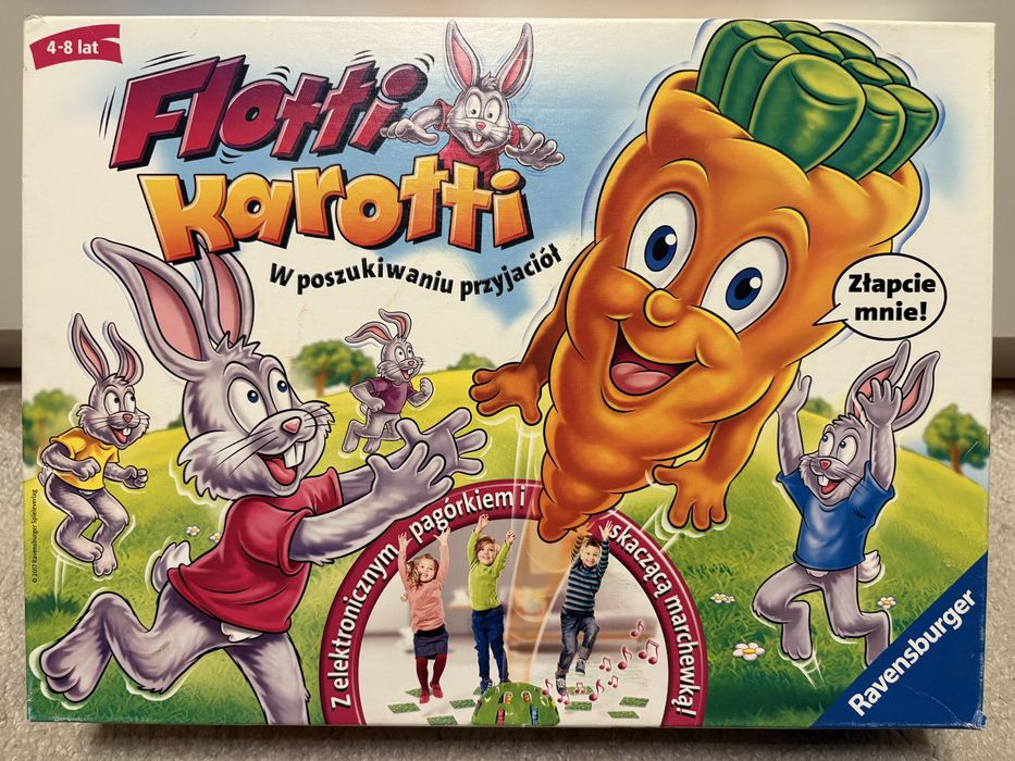 Flotti karotti skacząca marchewka gra planszowa dla dzieci