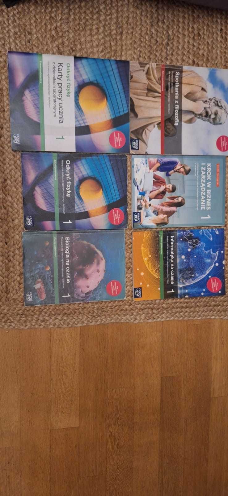 podręczniki do klasy 2 i 1 liceum i technikum, stan bardzo dobry