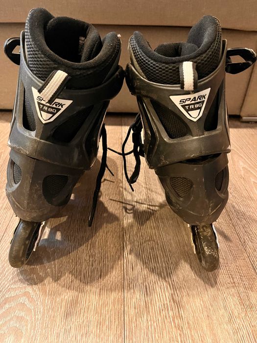 Rolki Rollerblade spark tr80 + Ochraniacze Powerslide + Plecak Oxelo