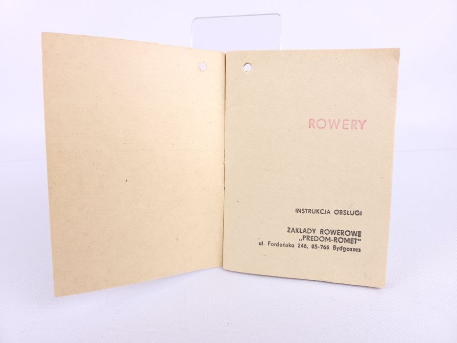 Instrukcja obsługi rowerów Romet 1970-80 rok