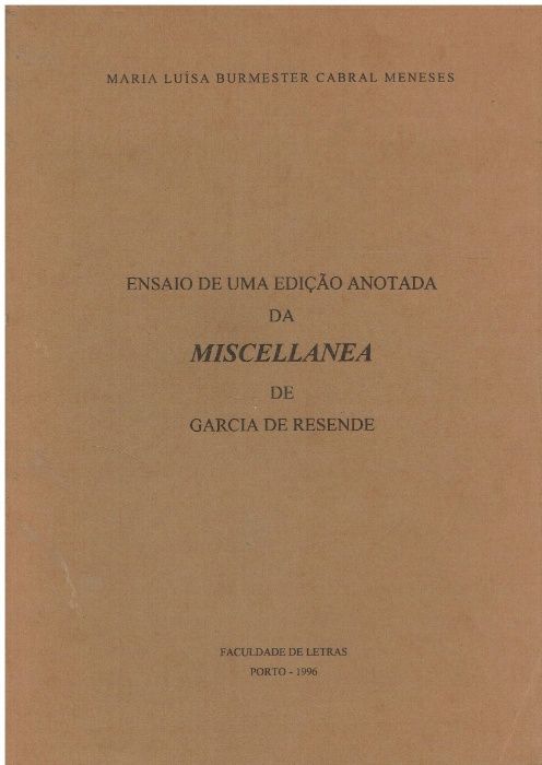 3243 Ensaio de uma edição anotada da Miscellanea de Garcia de Resende
