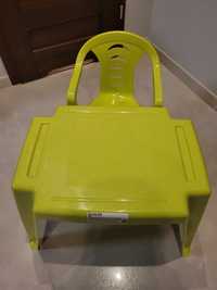 Stolik plastikowy z krzesełkiem dla dzieci limonka