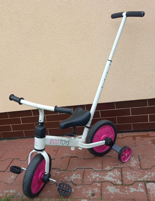 Rowerek rower biegowy 3w1 ecotoys pedała kółka boczne