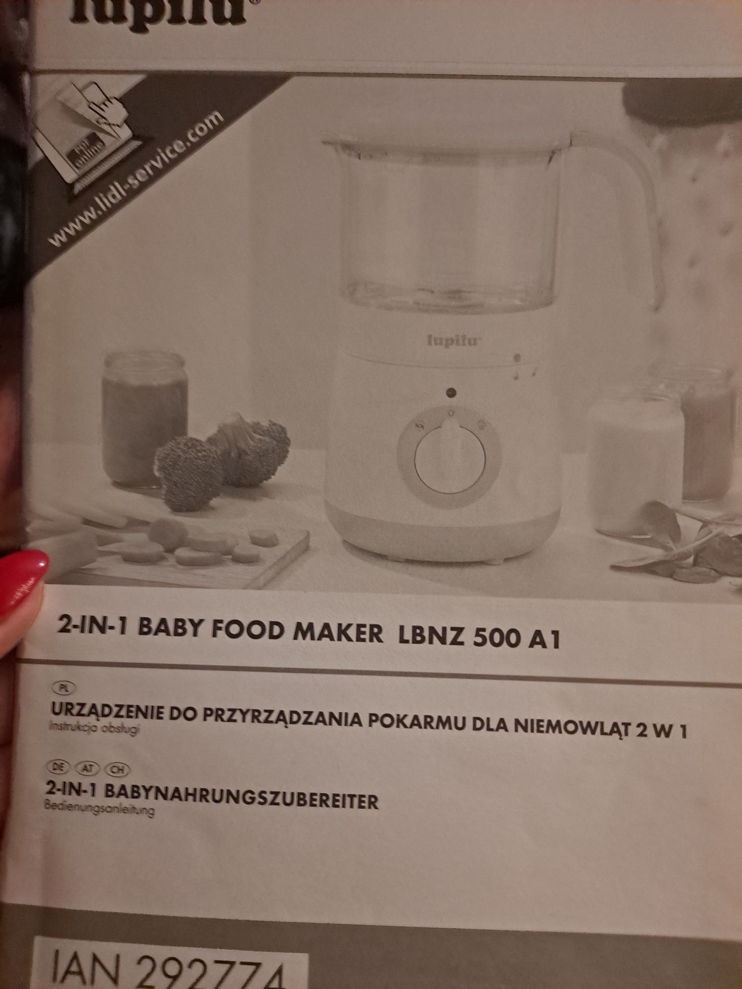 Urządzenie do przyrządzania pokarmu dla niemowląt 2w1