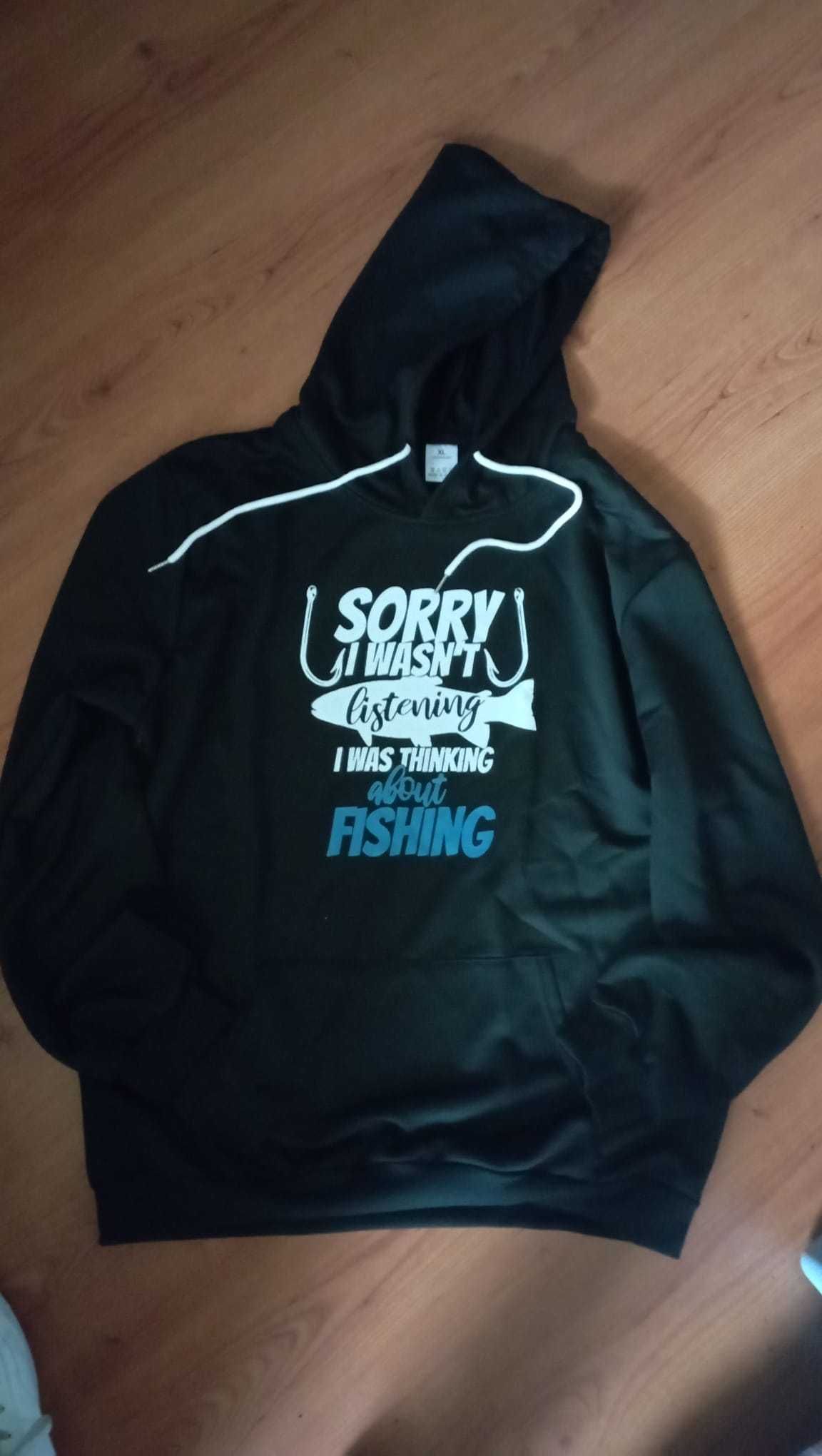 Sweat de Pesca preta nova com etiqueta tamanho XL