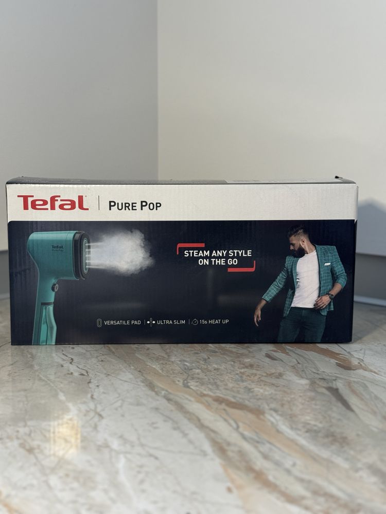 НОВИЙ ! Ручний відпарювач для одягу Tefal PURE POP GREEN DT2024E1