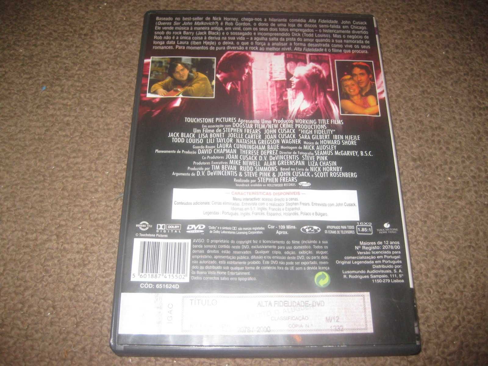DVD "Alta Fidelidade" com John Cusack