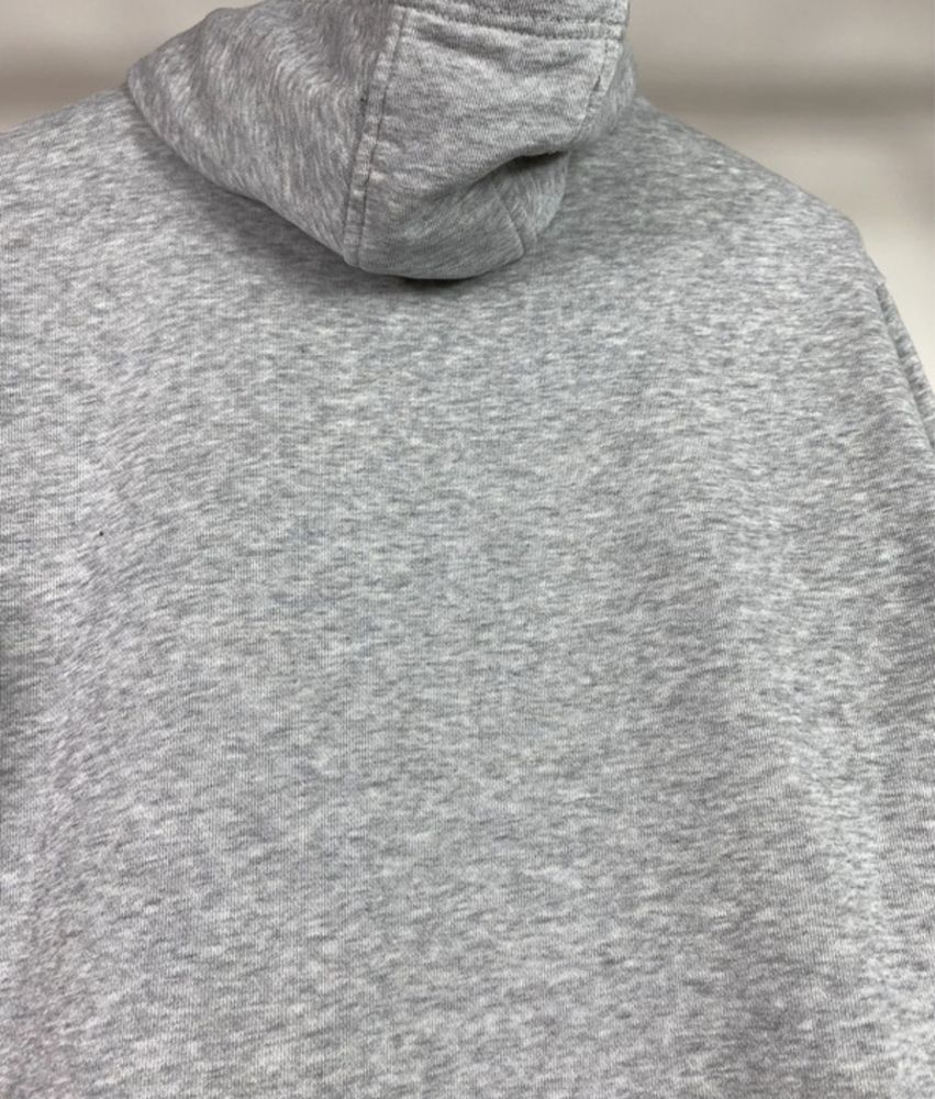 Szara Bluza Hoodie Nike Swoosh Boxy Fit Grey Oversize Baggy Y2k M