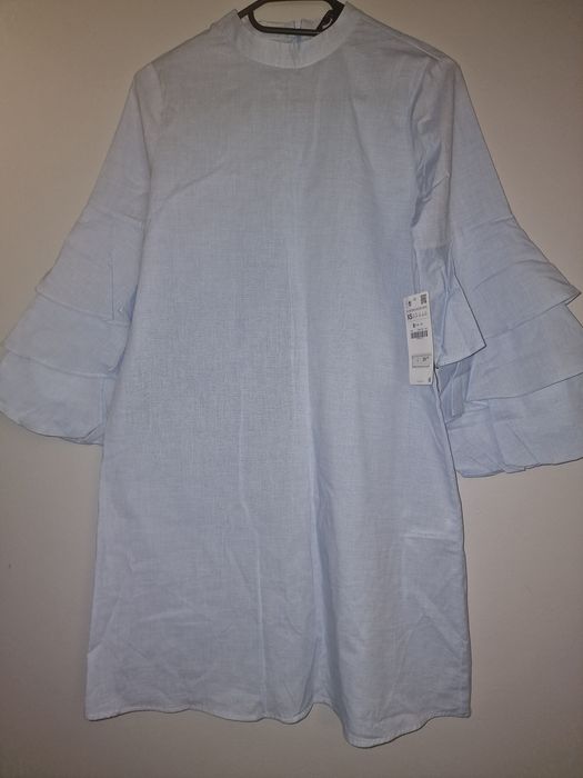 Sukienka błękitna Zara rozmiar XS