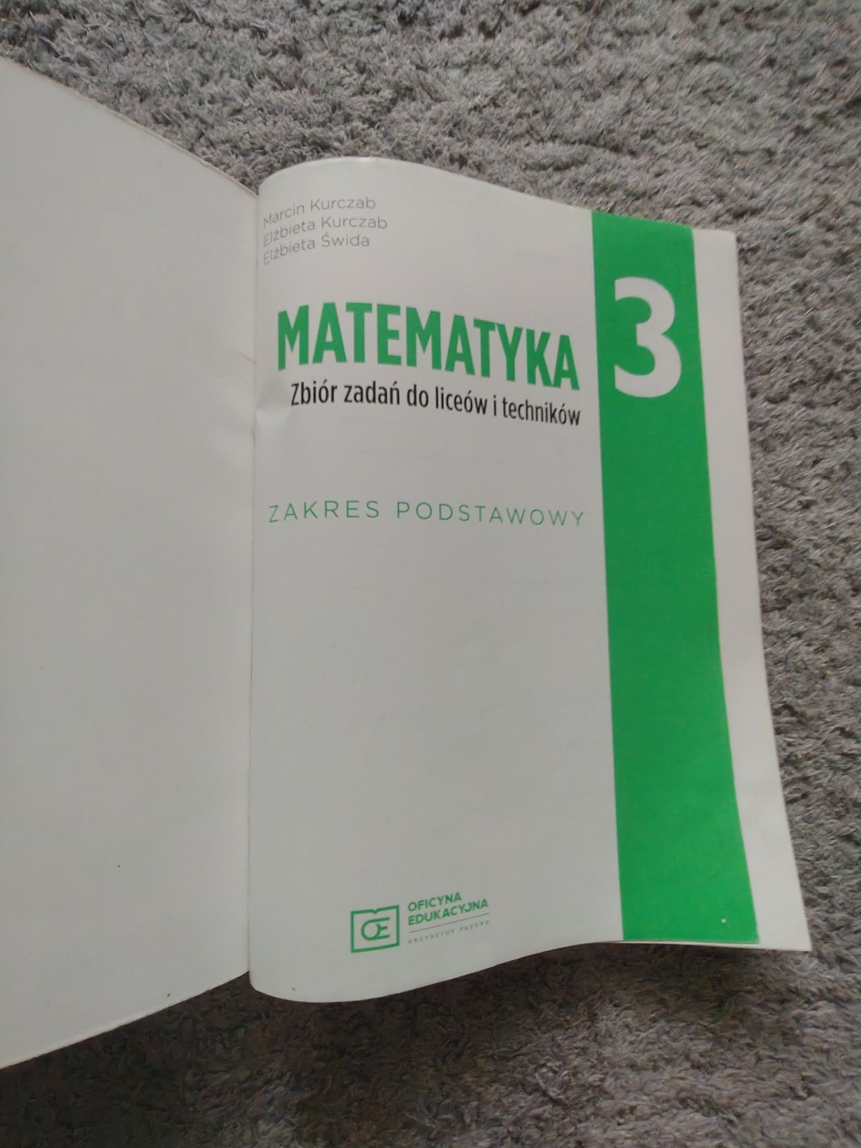 Matematyka 3 zbiór zadań podstawowa