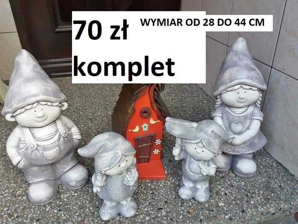 dekoracje figurka ogrodowa sowa koń skrzat gipsowy krasnal koty dekor